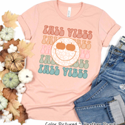 Retro Fall Vibes Smile Fall Tee