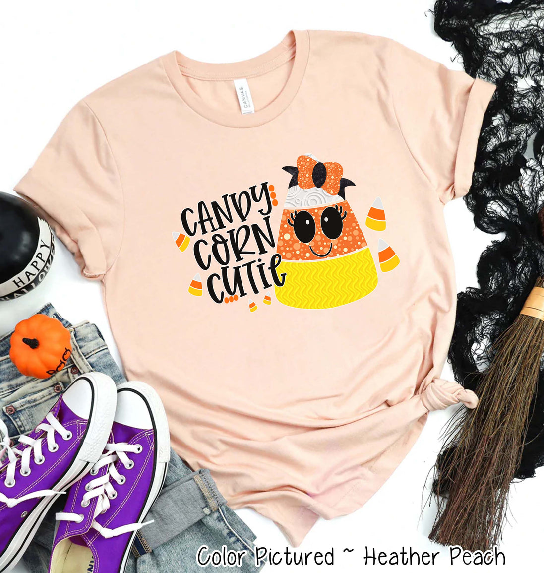 Candy Corn Cutie Halloween Tee