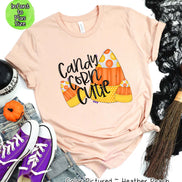 Candy Corn Cutie Trio Halloween Tee