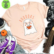 Booooooks Boy Ghost Halloween Tee