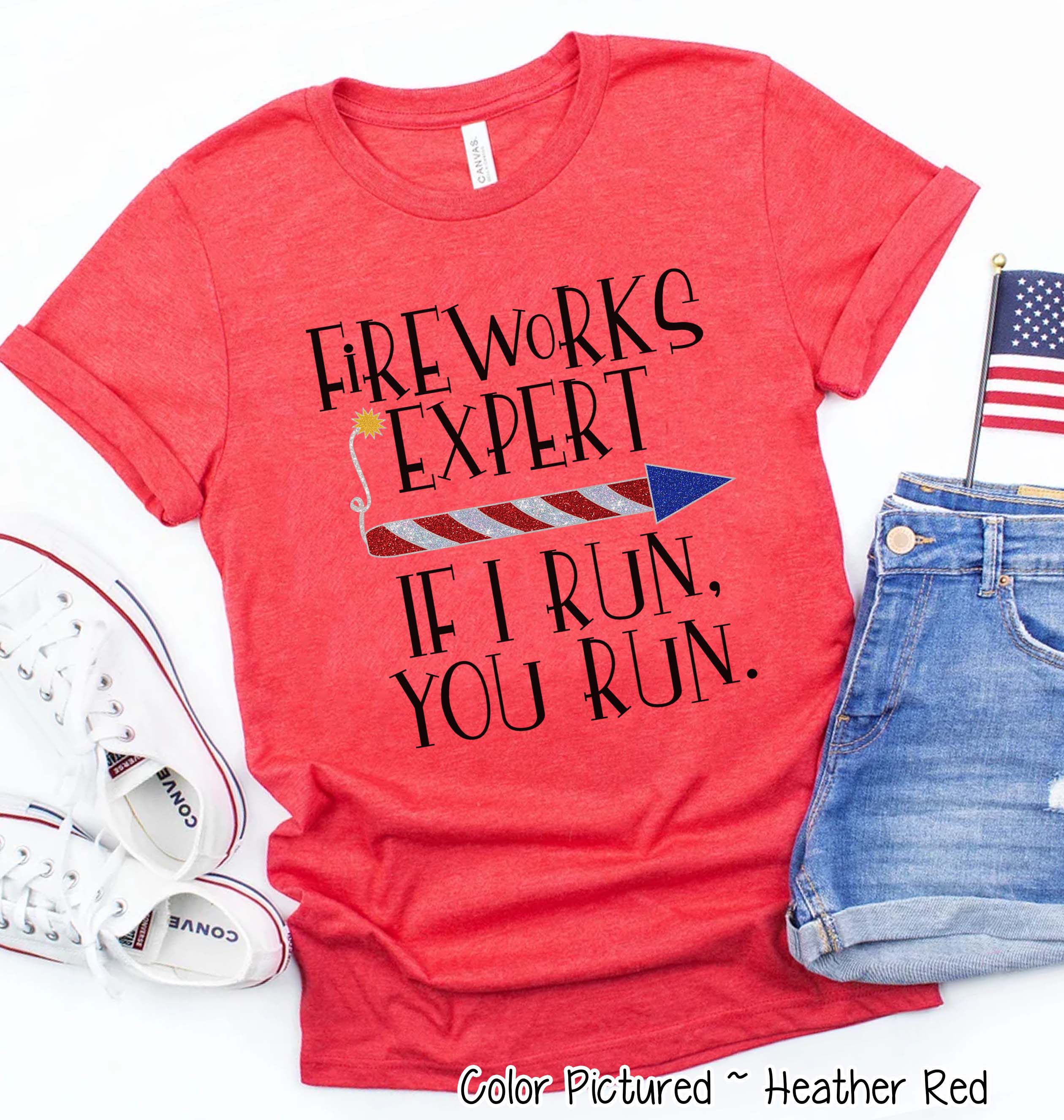 Fireworks Expert for Her 4th of July Tee