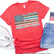 Patriotic Junky Flag Monogram Tee