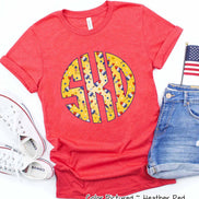 Big Monogram Bomb Pop Patrotic Tee