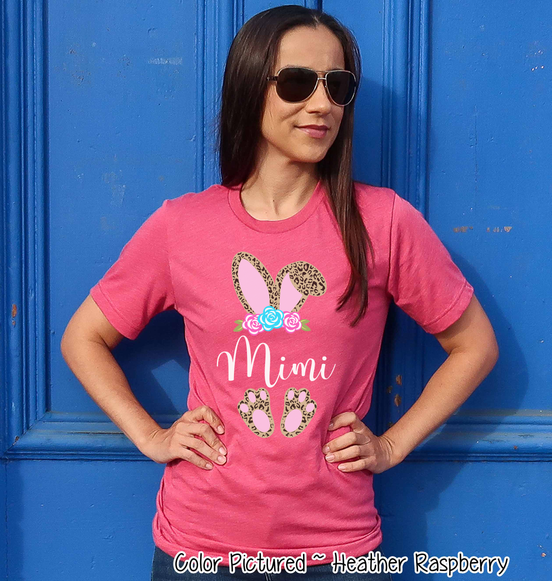 Cheetah Leopard Print Bunny Ears with Mimi Easter Tee