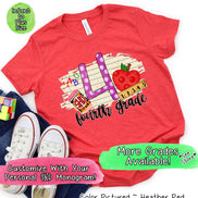 Monogram 4th Grade Tee