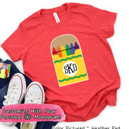 Monogram Primary Crayon Tee