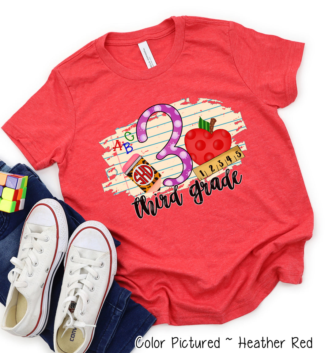 Monogram 3rd Grade Tee