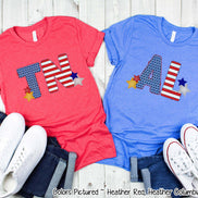 Patriotic Stars and Stripes State Abbreviation Tee~All States Available