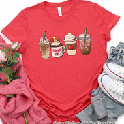 Coffee Latte Teacher Fuel Tee