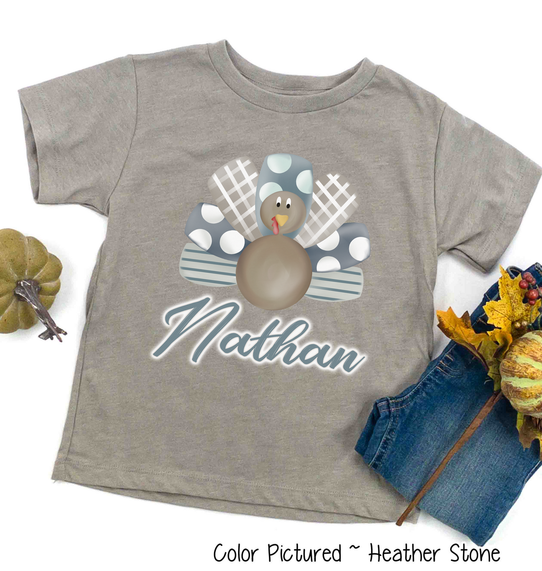 Personalized Boy Turkey Tee