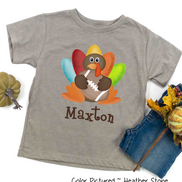 Personalized Turkey with Football Tee