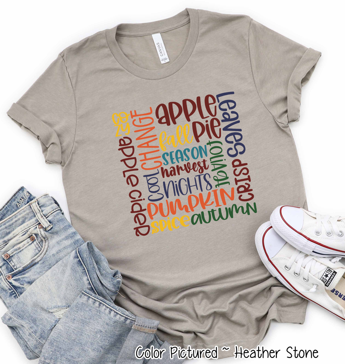 Fall Word Collage Tee