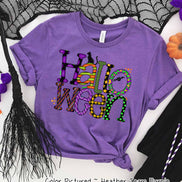Halloween Doodle Letters Halloween Tee