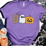 Boo Ghost Pumpkin Halloween Tee