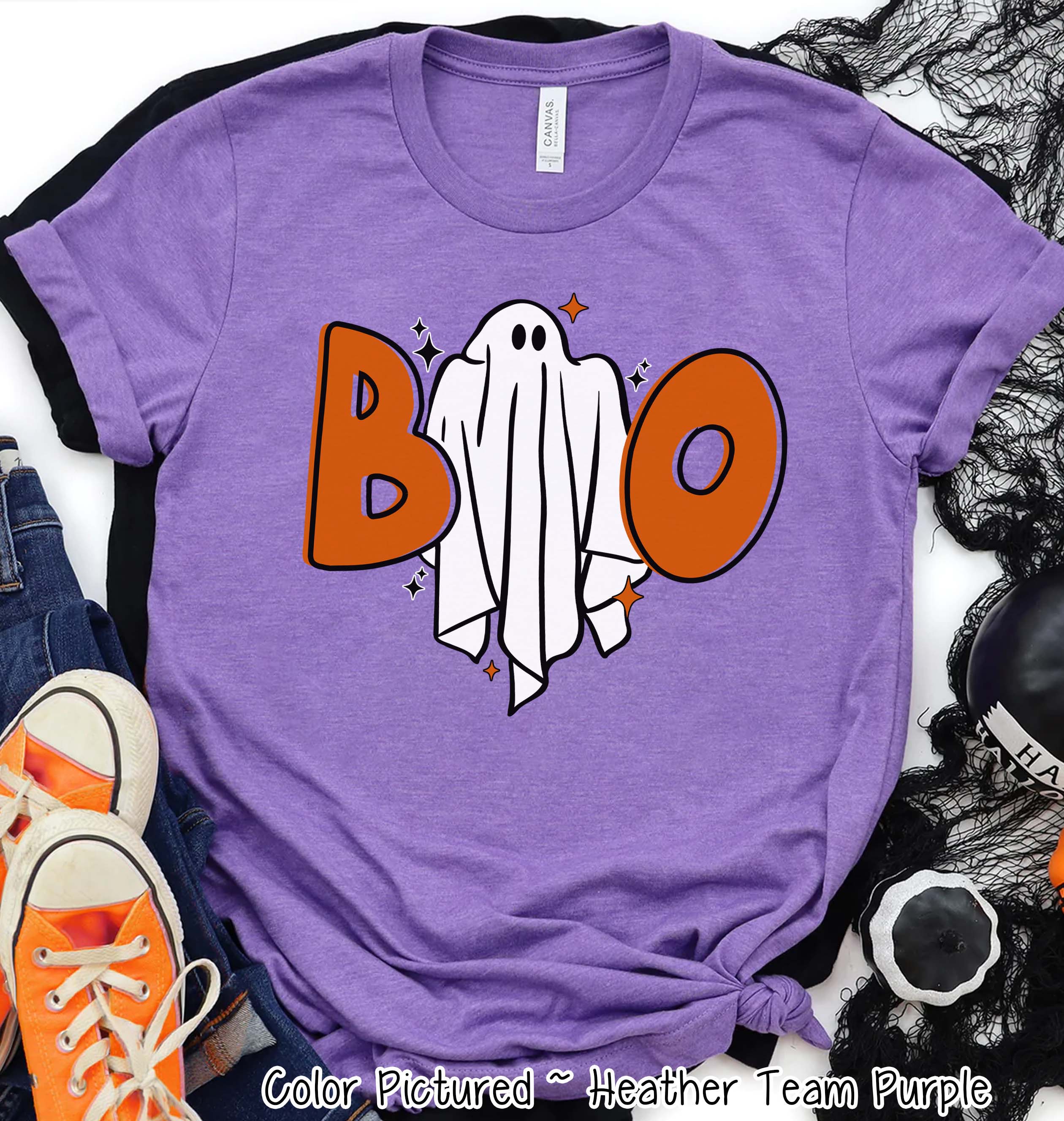 Boo Ghost Halloween Tee
