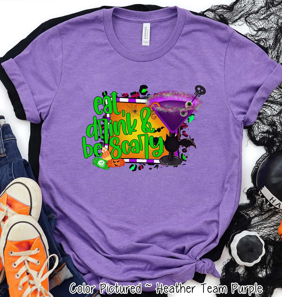 Eat Drink & Be Scary Halloween Tee