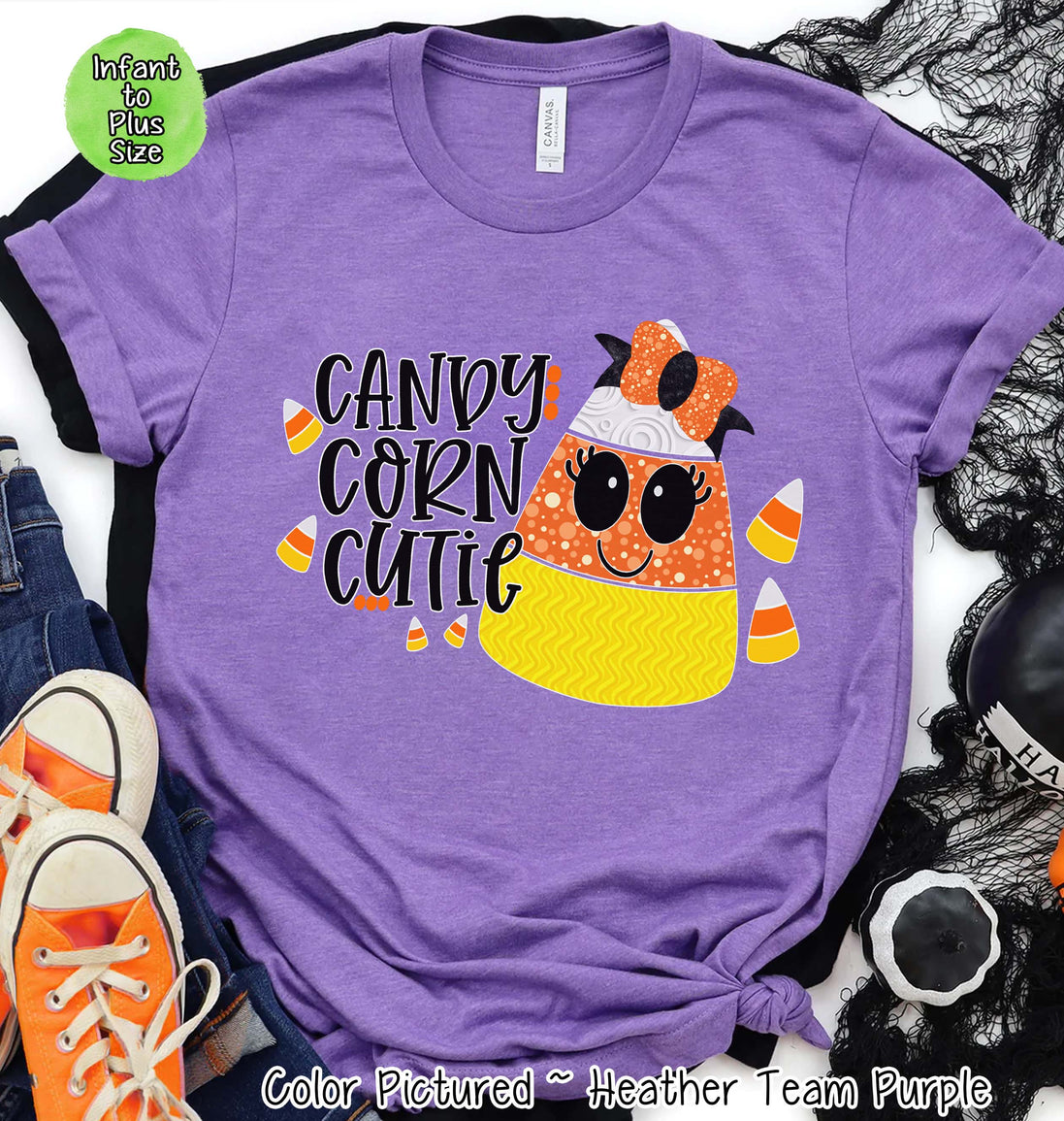 Candy Corn Cutie Halloween Tee