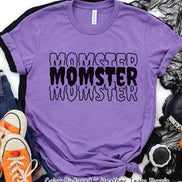 Momster Mirror Print Halloween Tee
