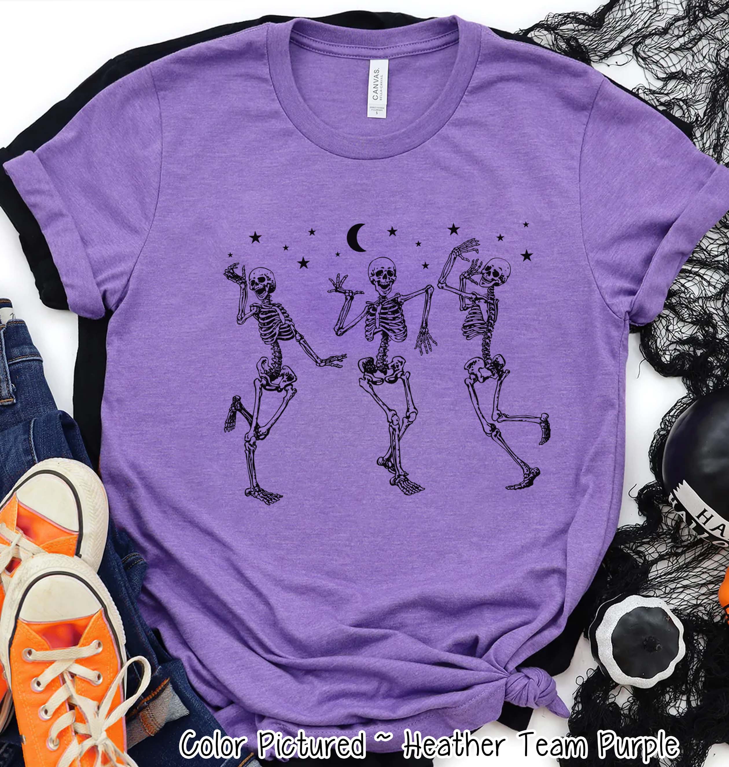 Dancing Skelatons Halloween Tee
