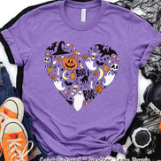 Cute Icon Heart Halloween Tee