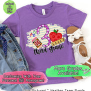 Monogram 3rd Grade Tee