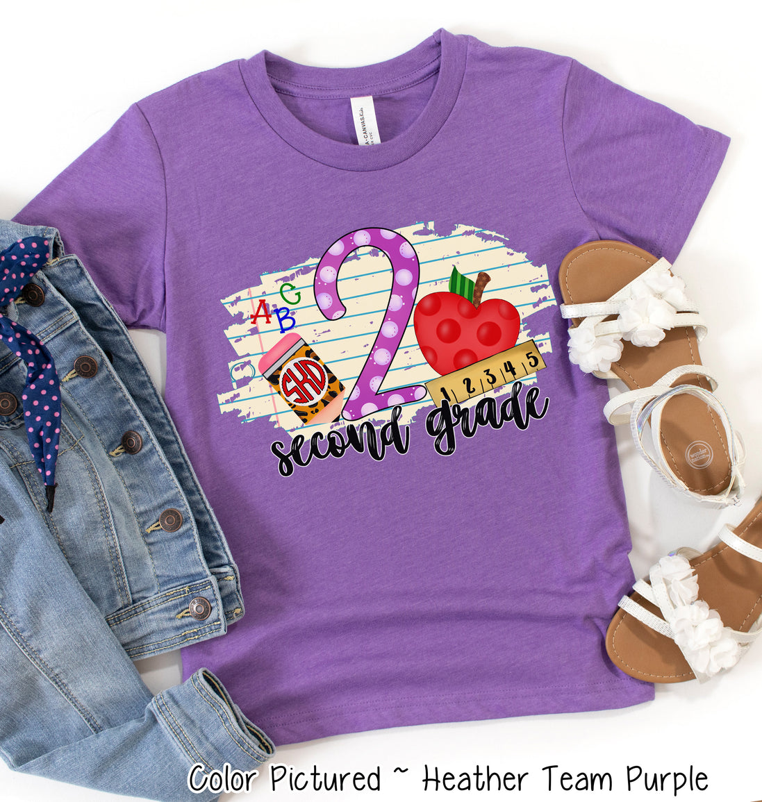 Monogram 2nd Grade Tee