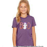 Boo Girl Youth, Toddler, Infant Halloween Tee