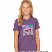 Personalized Pencil Trio Tee