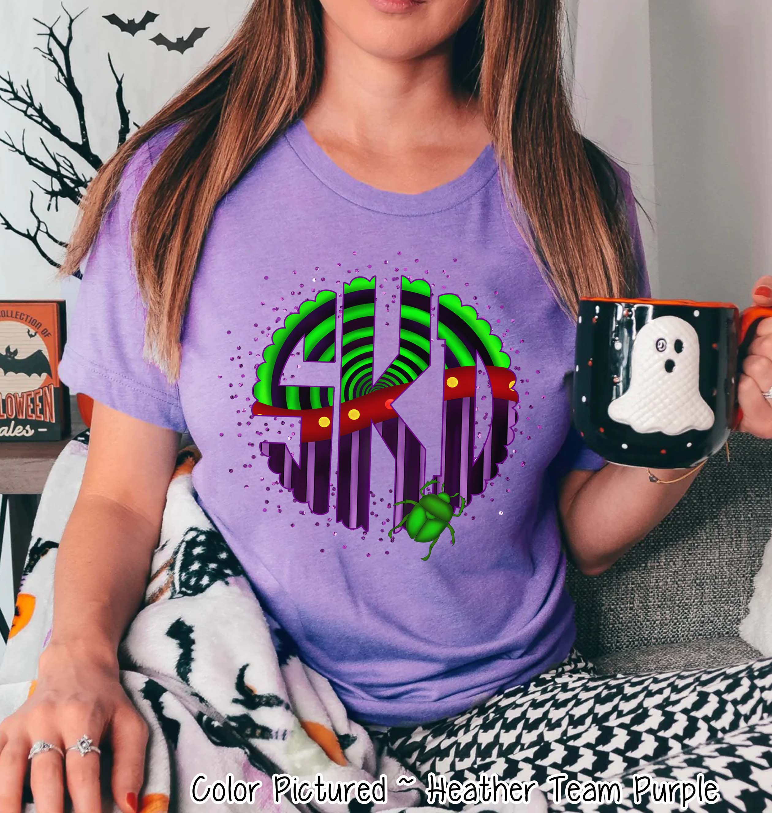 Big Monogram Beetle Halloween Tee