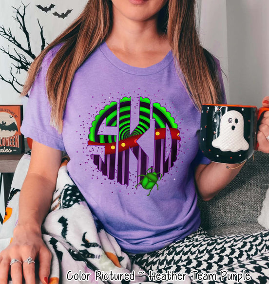 Big Monogram Beetle Halloween Tee