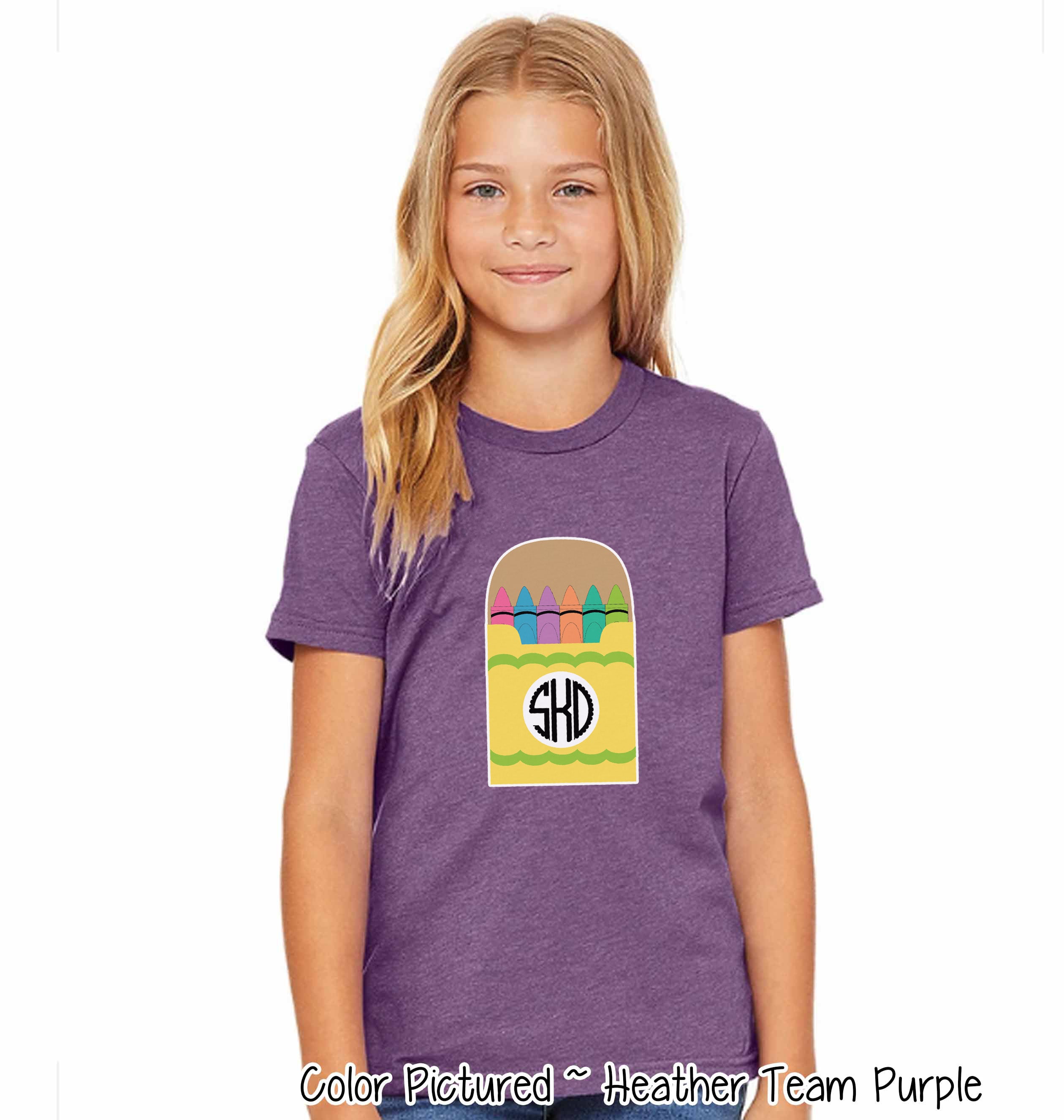 Monogram Pastel Crayon Tee