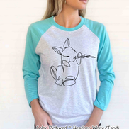 Easter Bunny Raglan Tee