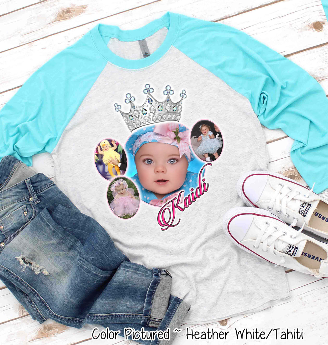 Pageant Crown Photo Collage Tee