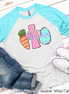 Monogram Carrot Cross & Egg Easter Raglan Tee