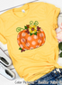 Polka Dot Pumpkin Fall Tee