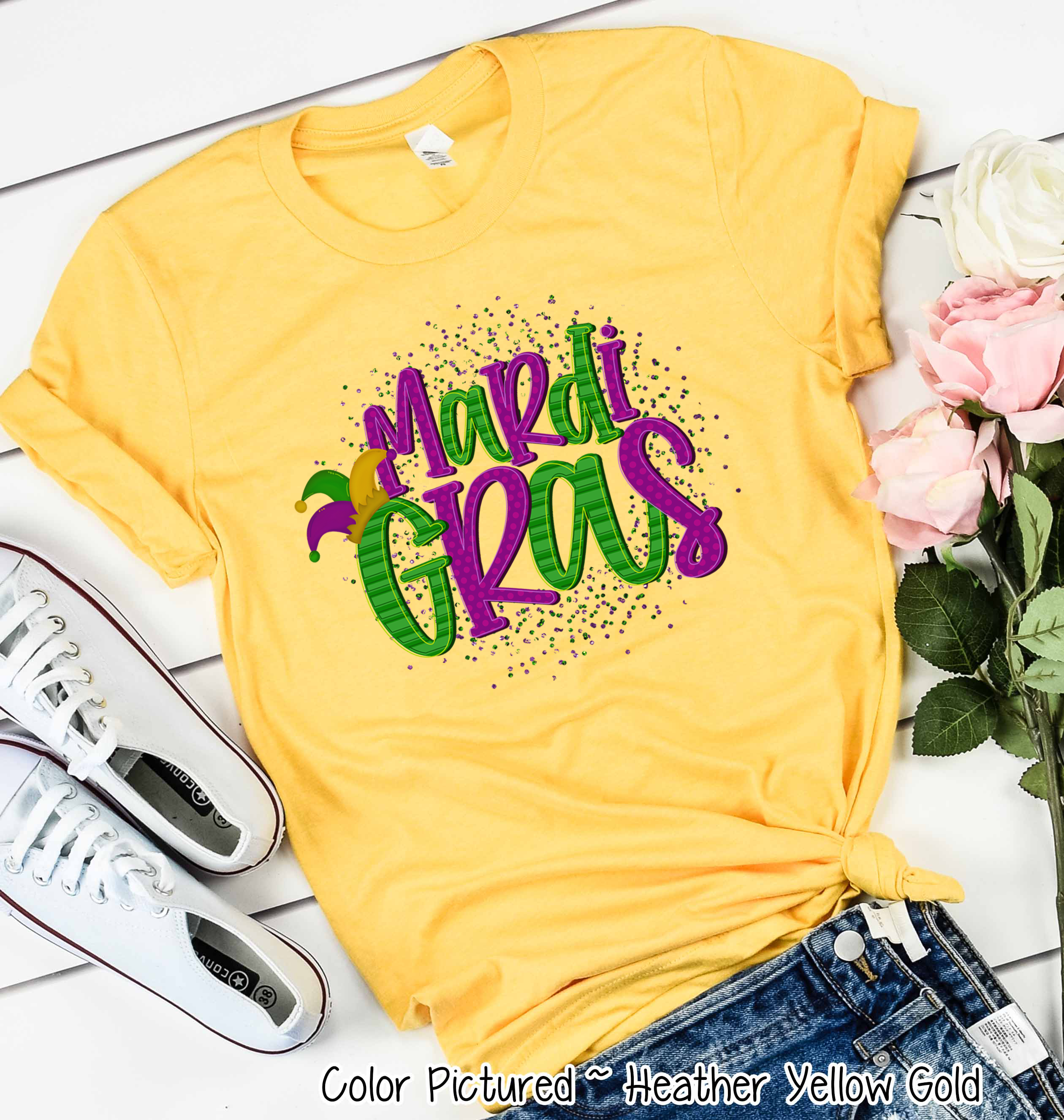 Mardi Gras Jester Hat Tee