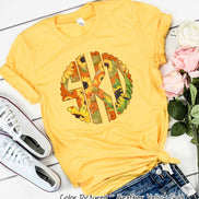 Big Monogram Sunflower Fall Tee