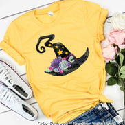 Watercolor Witch Hat Halloween Tee