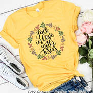Fall In Love with Jesus Leaf Ring Tee
