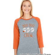 Boo Boo Crew Nurse Halloween Raglan Tee