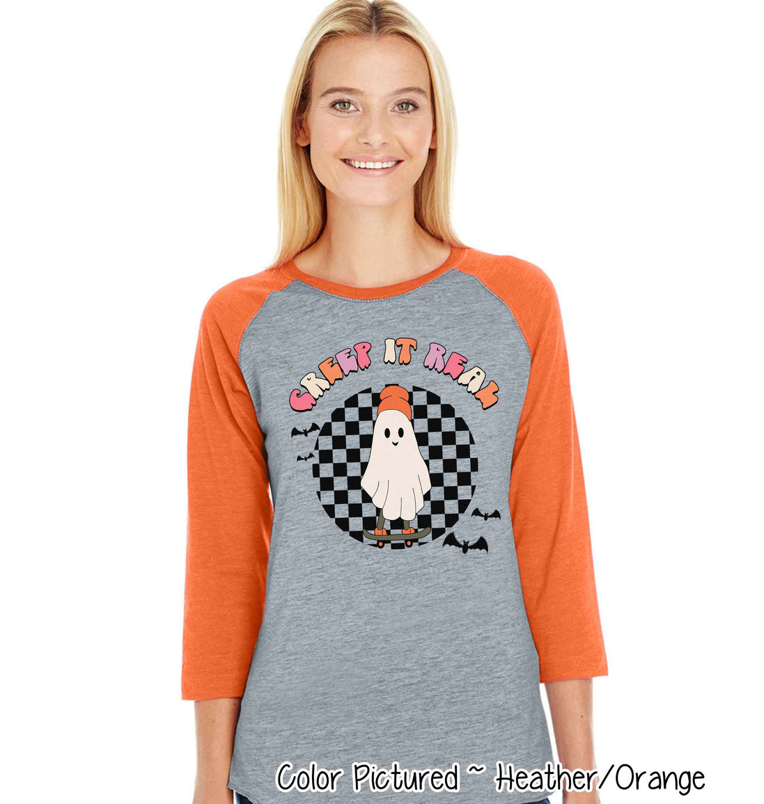 Creep It Real Halloween Raglan Tee