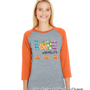 Love with Pumpkin Customized #Life ~ Custom Named Pumpkins Raglan Tee