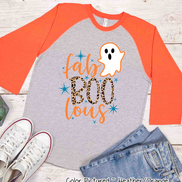 Fab Boo Lous Halloween Boo  Raglan Shirt