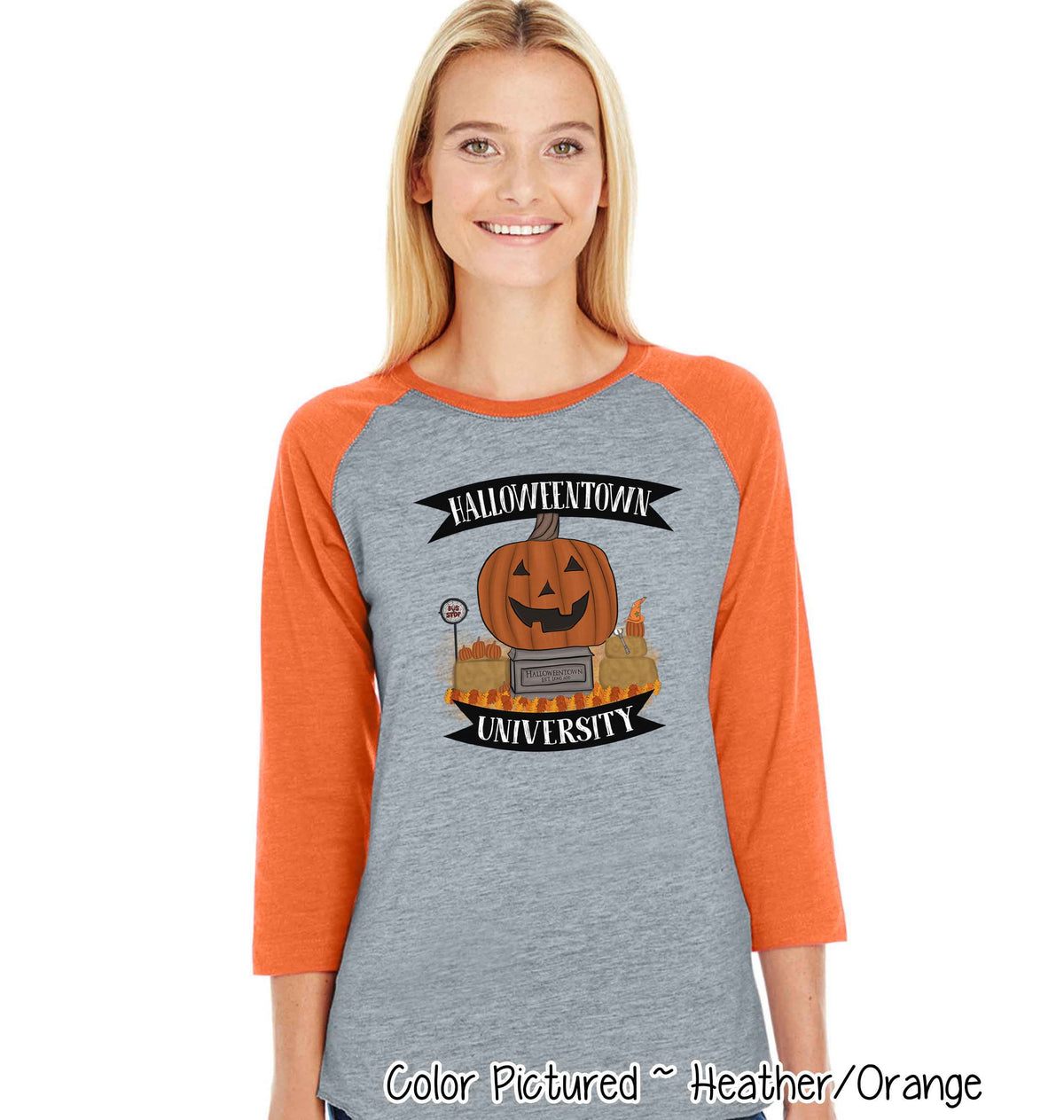 Halloweentown University Halloween Raglan Tee