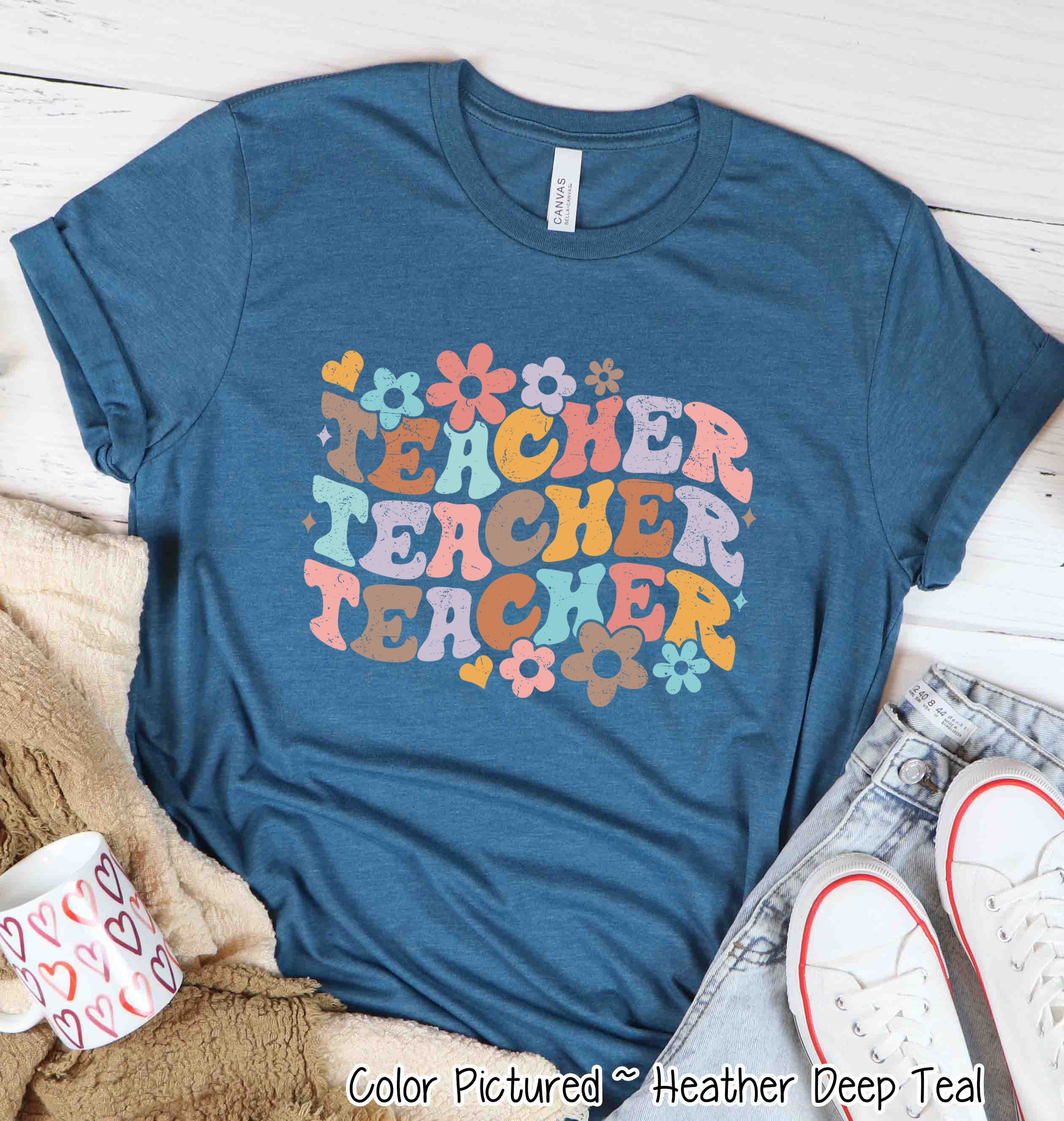 Distress Teacher Tee