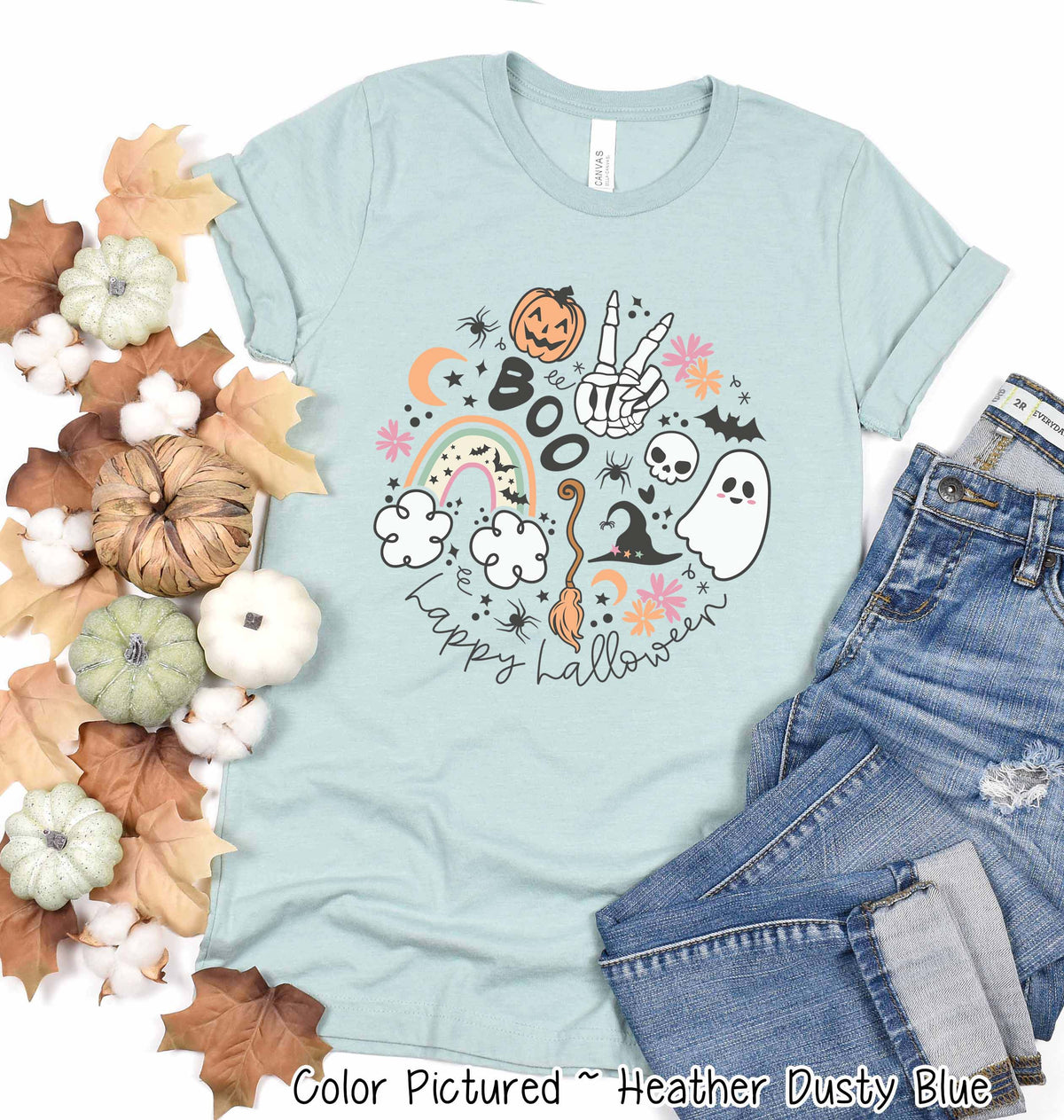 Happy Halloween Icon Circle Halloween Tee