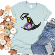 Watercolor Witch Hat Halloween Tee