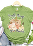 In All Things Give Thanks Pink Floral Pumpkin Tee