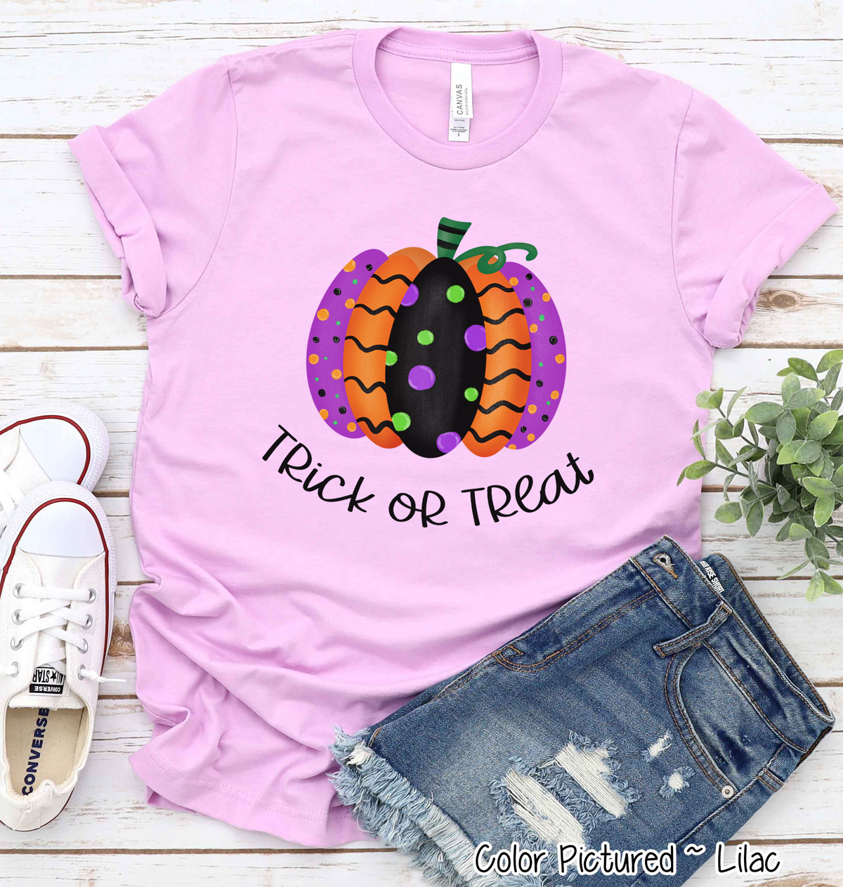 Halloween Fancy Pumpkin Trick or Treat Shirt