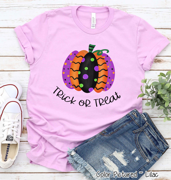 Halloween Fancy Pumpkin Trick or Treat Shirt